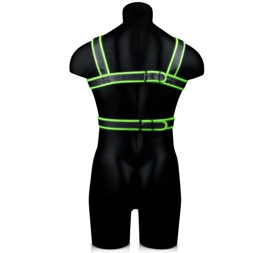 Body Harness - Glow in the Dark - Neon Green/Black - L/XL